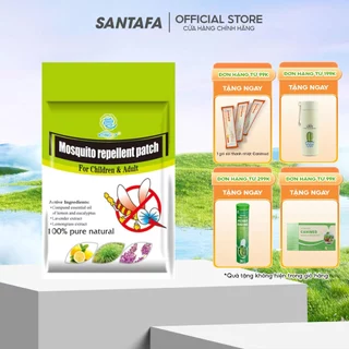 Miếng Dán Đuổi Muỗi Từ Tinh Dầu Thiên Nhiên Mosquito Repellent Patch, 6 miếng/túi