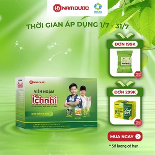 Viên ngậm Ích Nhi hộp 30 viên ngậm hỗ trợ giảm ho, giảm đau họng, khàn tiếng cho trẻ em, phụ nữ có thai, cho con bú