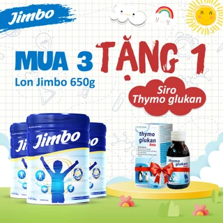 Mua 3 tặng 1 Siro Thymo Glukan, Sữa tăng cân Jimbo 650g sữa bột tăng sức đề kháng cho trẻ từ 3 đến 15 tuổi từ Hoa Kỳ
