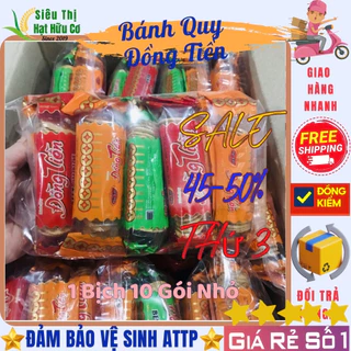 Combo 50 gói bánh quy đồng tiền Hải Việt, bịch 10 gói bánh đồng tiền bơ sữa đảm bảo thơm ngon hàng chất lượng loại 1