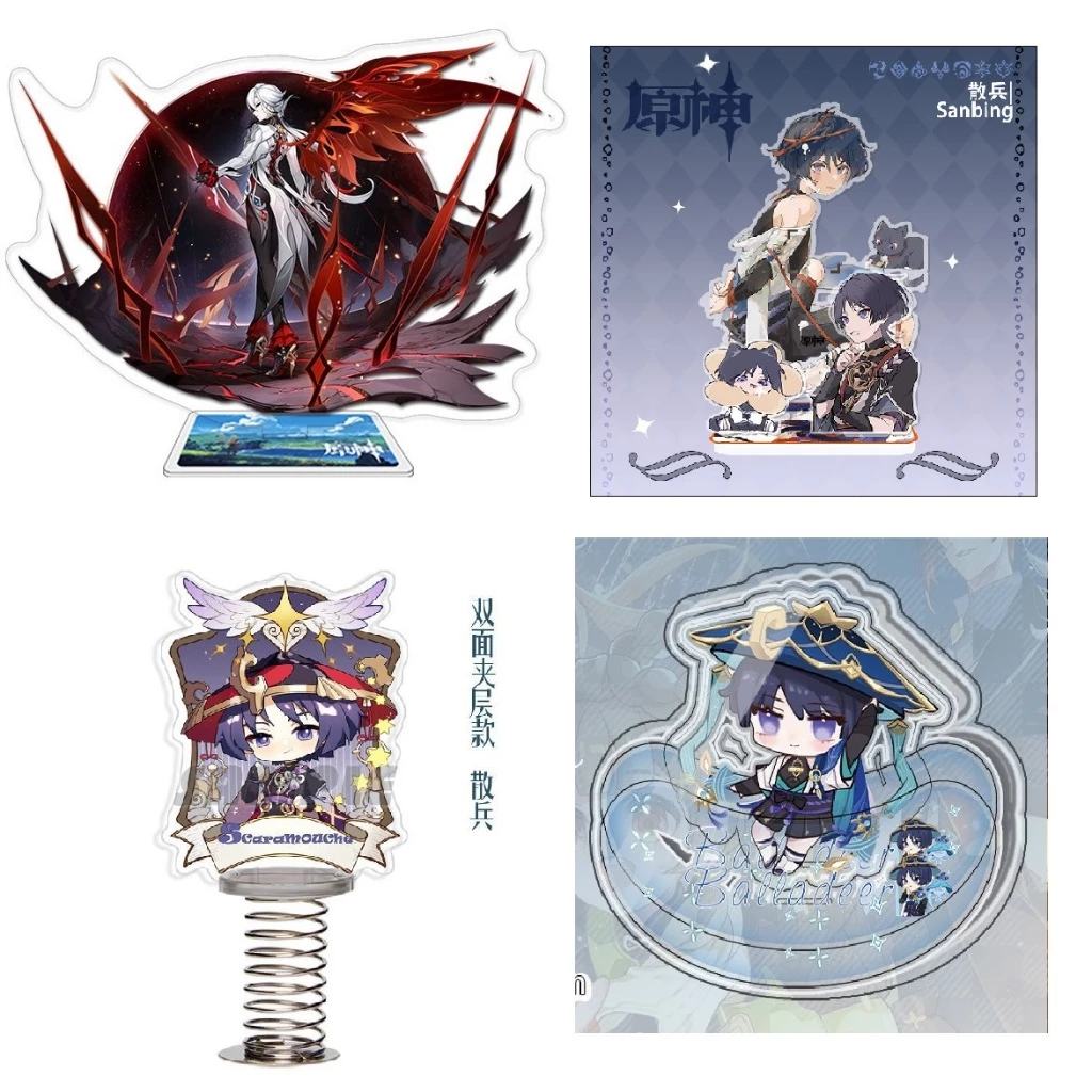 Mô hình nhân vật Standee Mica Arcrylic nhân vật Genshin Impact (hutao nahidakazuha ayaka zhongli xiao  wanderer )