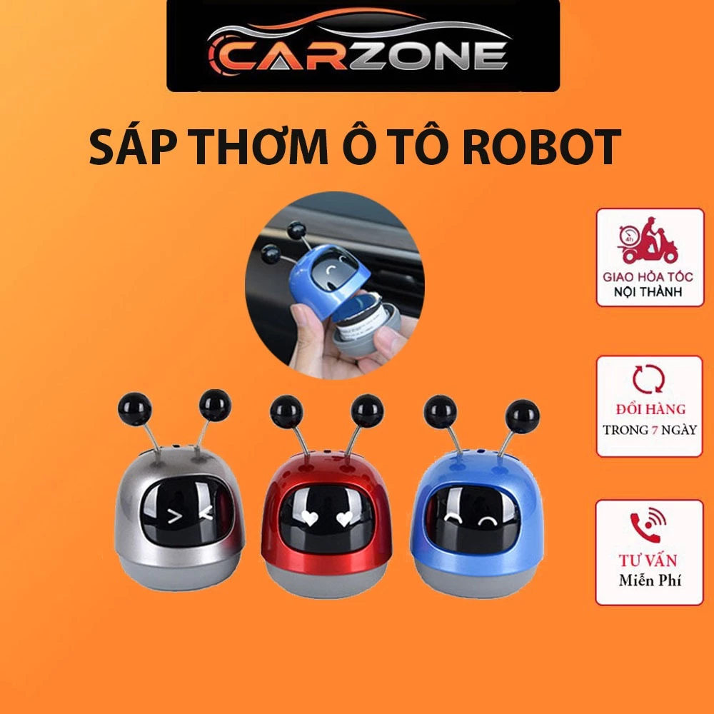 Sáp Thơm Ô Tô ROBOT Để Taplo Trang Trí Khử Mùi Nội Thất Xe Hơi VER 5