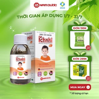 Siro ăn ngon Ích Nhi Plus lọ 100ml giúp nâng cao sức đề kháng, tăng chuyển hóa hấp thu dưỡng chất, giúp trẻ ăn ngon