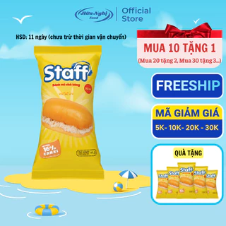 (MUA 10 TẶNG 1) Staff Bánh Mì Chà Bông 60g Thơm Ngon, Siêu Mềm, Tiện Lợi Cho Bữa Sáng