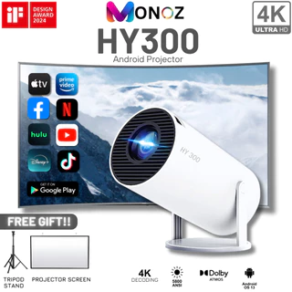 Máy chiếu mini 4K-HY300 Chính hãng MONOZ VIỆT NAM - BẢO HÀNH 5 NĂM bảo hành toàn quốc