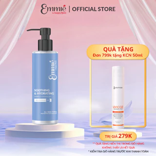 Gel Rửa Mặt Dịu Nhẹ và Cấp Ẩm Sâu - Emmié by Happy Skin Soothing & Hydrating Derma Cleansing Gel 180ml BAO BI MỚI