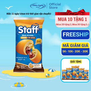 (MUA 10 TẶNG 1) Staff Bánh Mì Socola Chuối 60g