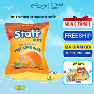 Staff Plus Bánh Mì Siêu Mềm Thịt Xông Khói 75g