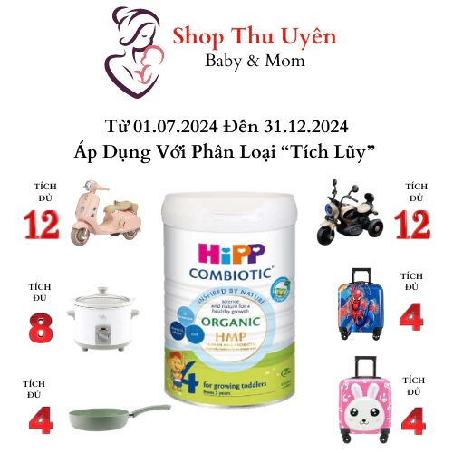 Sữa Bò HiPP ORGANIC COMBIOTIC Lon Nhỏ 350g/Lon Lớn 800g