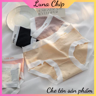 [ CHE TÊN] Combo 5 Quần Lót Nữ Cotton Trơn Kháng Khuẩn Cao Cấp Nhiều Màu- Lucky Girl