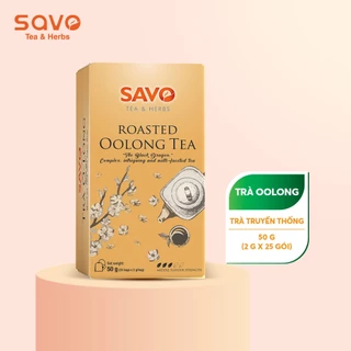 Trà Ô Long SAVO Tea túi lọc truyền thống Trà SAVO Oolong Tea (hộp 25 gói x 2g)