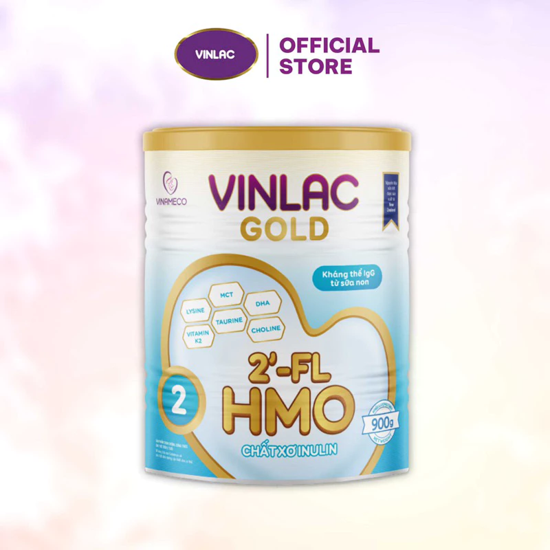 Sữa Bột Vinlac Gold Số 2 Hộp 900g (cho trẻ trên 24 tháng)