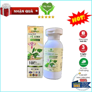 Dung dịch vệ sinh phụ nữ thảo dược Mẹ Ken 100ml, sạch mùi, làm hồng se khít vùng kín