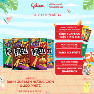 Hộp lẻ bánh que mặn nướng giòn Glico Pretz nhiều vị