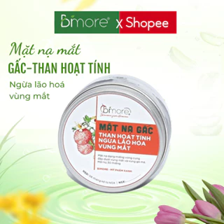 Mặt nạ mắt gấc than hoạt tính Bimore giúp cấp ẩm, ngừa lão hóa vùng mắt hũ 30 miếng