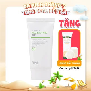 [Date 2026] Kem Chống Nắng Làm Dịu Da Tenzero Heartleaf Mild Soothing Sun - SPF 50+ PA++++ 50g