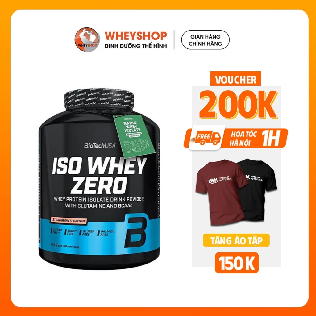 Sữa uống dinh dưỡng hỗ trợ tăng cơ ISO Whey Zero 5Lbs (2.3kg) - WHEYSHOP VN