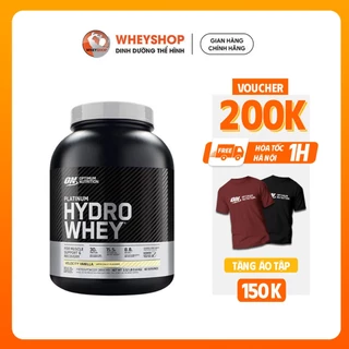 Sữa dinh dưỡng hỗ trợ tăng cơ Platinum Hydro Whey 3.5Lbs - WHEYSHOP