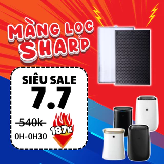 Màng lọc không khí Sharp FP-J40E-W, FZ-F50HFE, FP-JM40V-B, FP-G50E-W, FP-GM50E-B, FP-FM40.