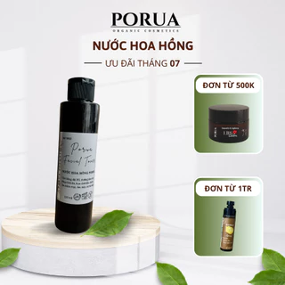 Nước Hoa Hồng cho mọi loại da, Porua Facial Toner, mask hoa hồng