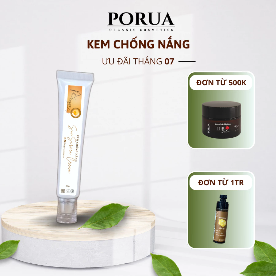 Kem Chống Nắng SPF 50 Porua - Chống Nắng dưỡng da 20ml