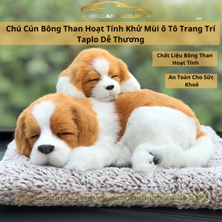 Chú Cún Bông Than Hoạt Tính Khử Mùi ô Tô [Giá Rẻ],Trang Trí Taplo Dễ Thương