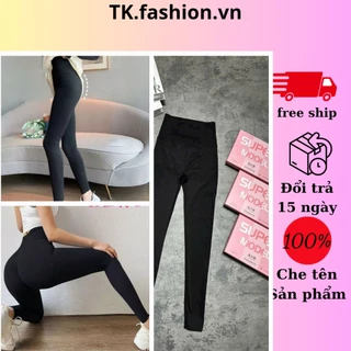 Quần legging nữ su đúc nâng mông định hình che khuyết điểm 6.0 Hàng full box chuẩn QC