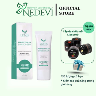 Kem chống nắng phổ rộng Perfect Silky Sunscreen Lenis nâng tông, bảo vệ toàn diện cho da