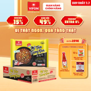 [VOUCHER đến 80K]-Thùng 24 gói Mì Trộn tương đen VIFON 110gr/ gói