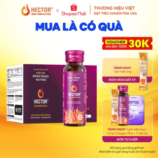 NƯỚC NẤM ĐÔNG TRÙNG HẠ THẢO HECTOR COLLAGEN PLUS (hộp 10 chai)