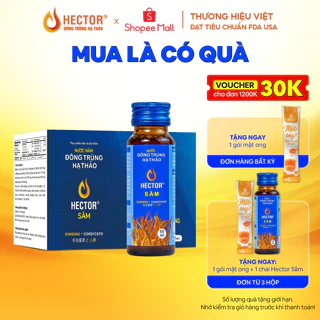 Nước đông trùng hạ thảo Hector Sâm (Hộp 10 lọ)