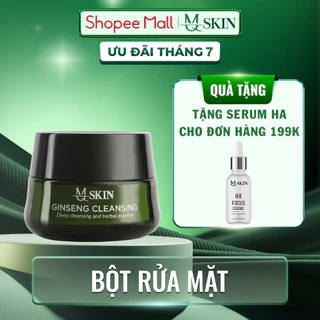 ( TẶNG SERUM HA MINI ) Bột rửa mặt nhân sâm làm sạch bụi bẩn, ngăn ngừa mụ.n MQ SKIN 30gr