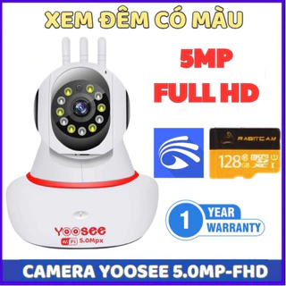 CAMERA IP YOOSEE 360, QUAN SÁT RÕ NGÀY VÀ ĐÊM, KÈM THẺ NHỚ, BẢO HÀNH 1 NĂM