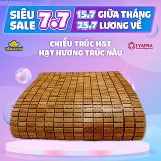 [ẢNH THẬT + FREESHIP] Chiếu trúc hạt Hương Trúc nâu cà phê chính hãng