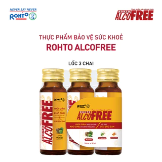 Nước uống giải rượu, thải độc gan Alcofree lốc 3 chai x 50ml