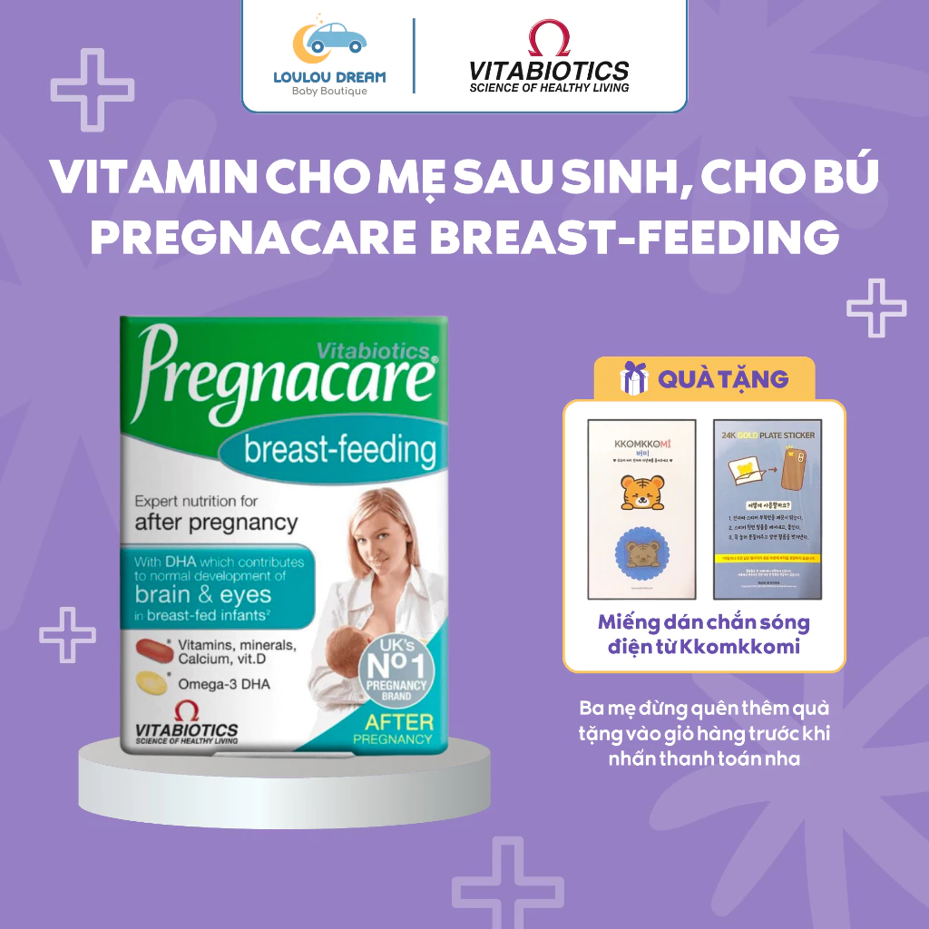 Vitamin tổng hợp Pregnacare Breastfeeding  84 viên Vitabiotic bổ sung chất cho sữa cho mẹ sau sinh