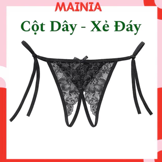 [ Có BIGSIZE 65Kg ] Quần Lót Lọt Khe Ren Hở Đáy Họa Tiết Hoa Sexy Mainia Shop ❤️ GỢI CẢM ❤️ QUYẾN RŨ MAINIA SHOP Q2258