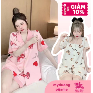 Bộ đồ ngủ pijama mặc cho nữ Cộc Đùi Sen,Đồ ngủ nữ,Đồ bộ mặc nhà,sét bộ pijama mặc nhà