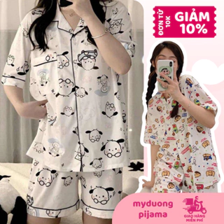 H2K3 Đồ ngủ pijama mặc cho nữ Cộc Đùi Thường,Đồ ngủ nữ,Đồ bộ mặc nhà,sét bộ pijama mặc nhà💖💖💖