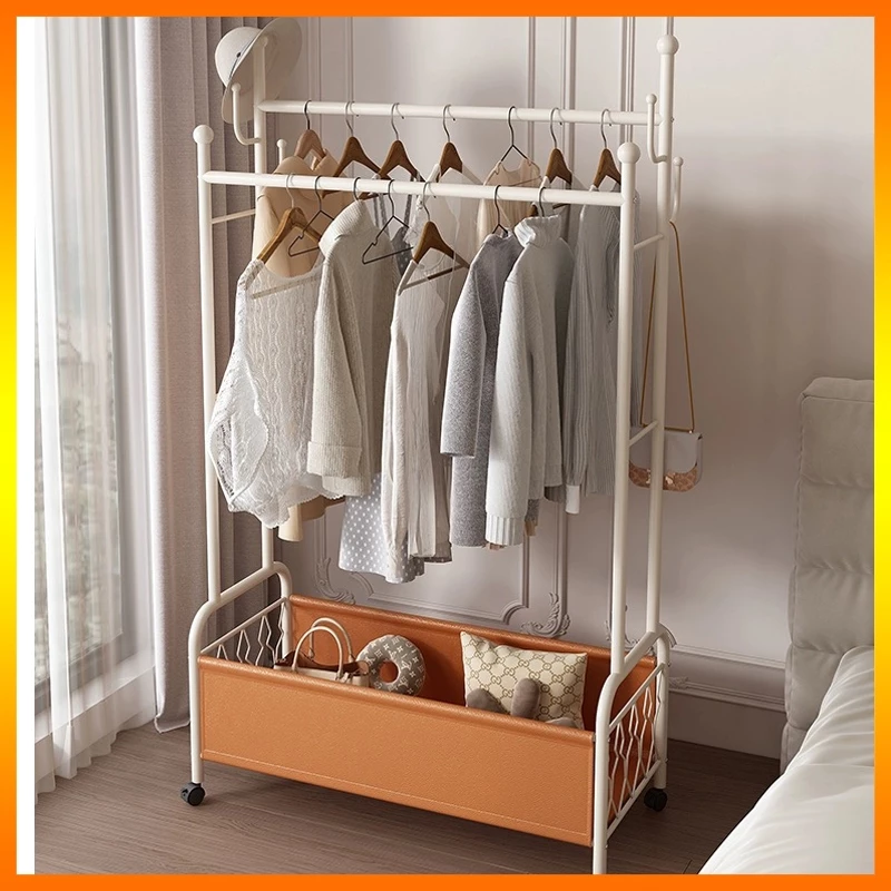 Quần áo Hanger Tầng gấp trong nhà phơi quần áo Hanger Giá treo quần áo cho phòng ngủ Nhà đơn giản Stick treo quần áo