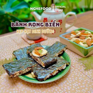 Rong biển kẹp hạt dinh dưỡng Hoàng Kiều healthyfood thơm ngon không chiên dầu không chất bảo quản