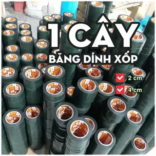 1 Cây Băng dính xốp xanh 2 mặt_keo gốc dầu_chịu nhiệt