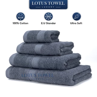 Lẻ Khăn Tắm, Gội, Lau Mặt LOTUS 100% Cotton Mềm Mịn Thấm Hút Không Ra Màu Dùng Cho Gia Đình Spa Khách Sạn