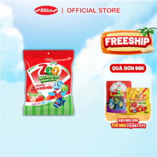 Kẹo Dẻo Zoo Foam Jelly Dưa hấu Bibica 24g