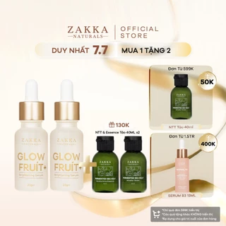 Bộ Hai Serum Vitamin C Zakka Naturals GlowFruit+ Brightening 20g