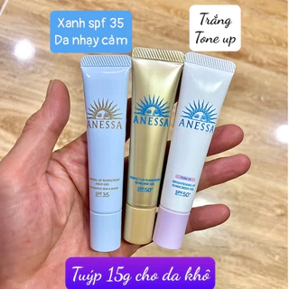 (Tuýp Mini 15g, date 2026) Kem Chống Nắng Anessa Perfect UV Sunscreen Skincare Dạng Gel