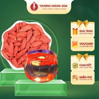 Kỷ Tử Hữu Cơ Ninh Hạ 100gr - Câu Kỷ Tử Sấy Khô - Dùng Để Pha Trà, Ngâm Sâm, Nấu Ăn Bồi Bổ Khí Huyết - Thượng Hoàng Sâm