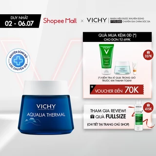 Mặt nạ ngủ dưỡng ẩm giúp làm sáng da Vichy Aqualia Thermal Night Spa 75ml