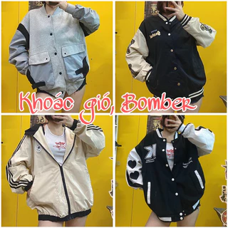 Áo khoác gió dù, bomber nam nữ unisex