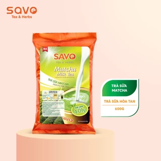 Trà Sữa Hoà Tan SAVO Icetea vị matcha (túi 600g)